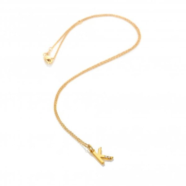 Hot Diamonds Gold Jac Jossa Letter K Pendant - MococoHot DiamondsDP9495055069052588Necklaces