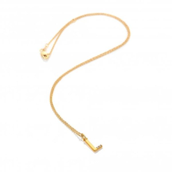 Hot Diamonds Gold Jac Jossa Letter L Pendant - MococoHot DiamondsDP9505055069052595Necklaces