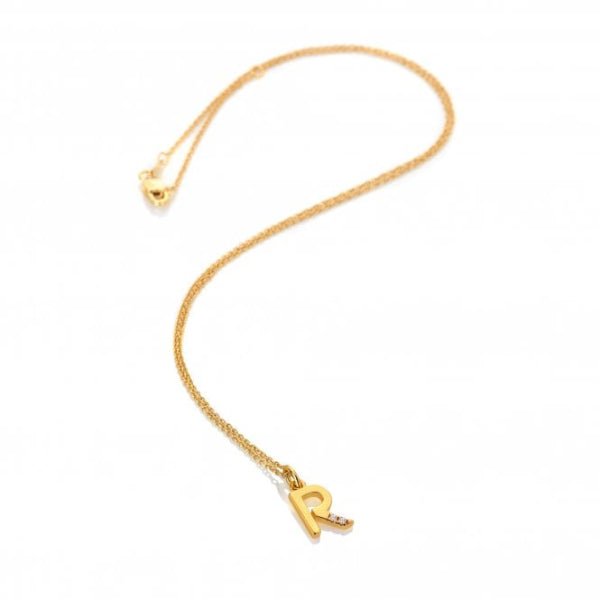 Hot Diamonds Gold Jac Jossa Letter R Pendant - MococoHot DiamondsDP9565055069052656Necklaces