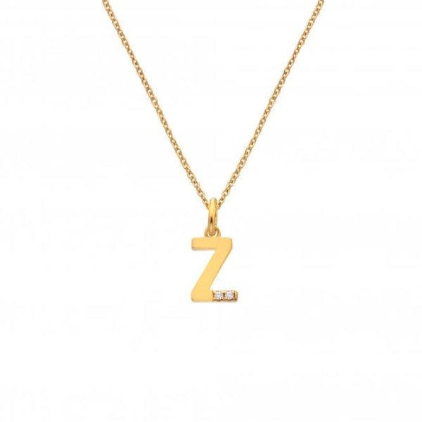 Hot Diamonds Gold Jac Jossa Letter Z Pendant - MococoHot DiamondsDP9645055069052731Necklaces