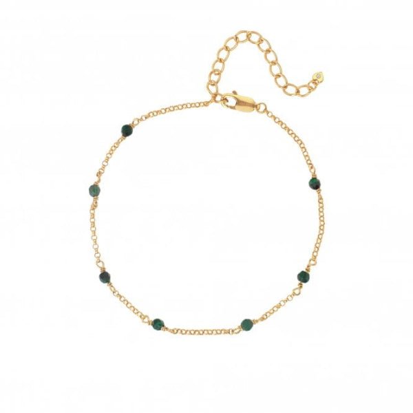 Hot Diamonds Gold Jac Jossa Revive Malachite Bracelet - MococoHot DiamondsDL6465055069049199Bracelets