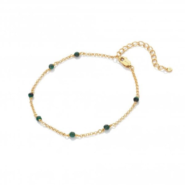 Hot Diamonds Gold Jac Jossa Revive Malachite Bracelet - MococoHot DiamondsDL6465055069049199Bracelets