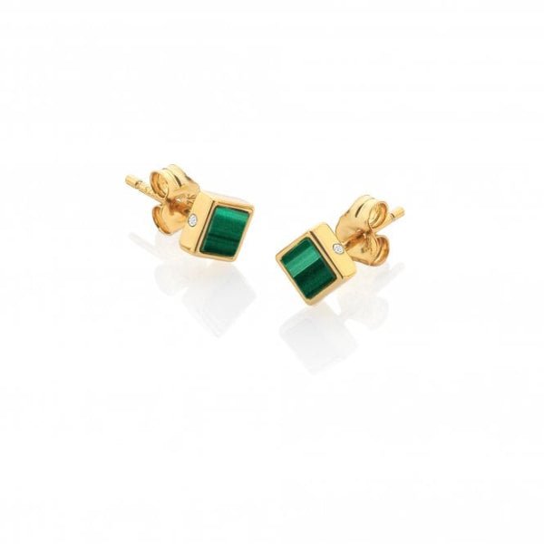 Hot Diamonds Gold Jac Jossa Revive Square Stud Earrings - MococoHot DiamondsDE7625055069050621Earrings
