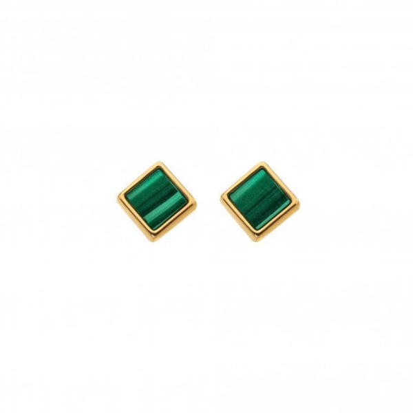 Hot Diamonds Gold Jac Jossa Revive Square Stud Earrings - MococoHot DiamondsDE7625055069050621Earrings
