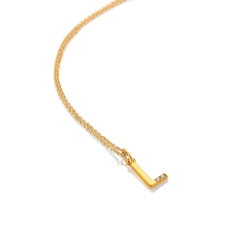 Hot Diamonds Gold Letter A Pendant Necklace - MococoHot DiamondsDP9505055069052595Necklaces