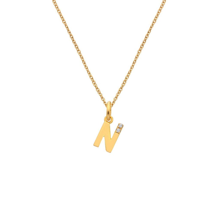 Hot Diamonds Gold Letter A Pendant Necklace - MococoHot DiamondsDP9525055069052618Necklaces