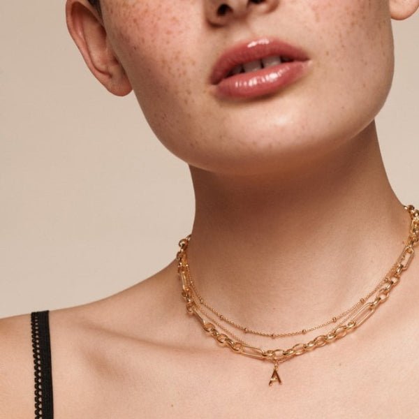 Hot Diamonds Gold Letter A Pendant Necklace - MococoHot DiamondsDP9395055069052489Necklaces