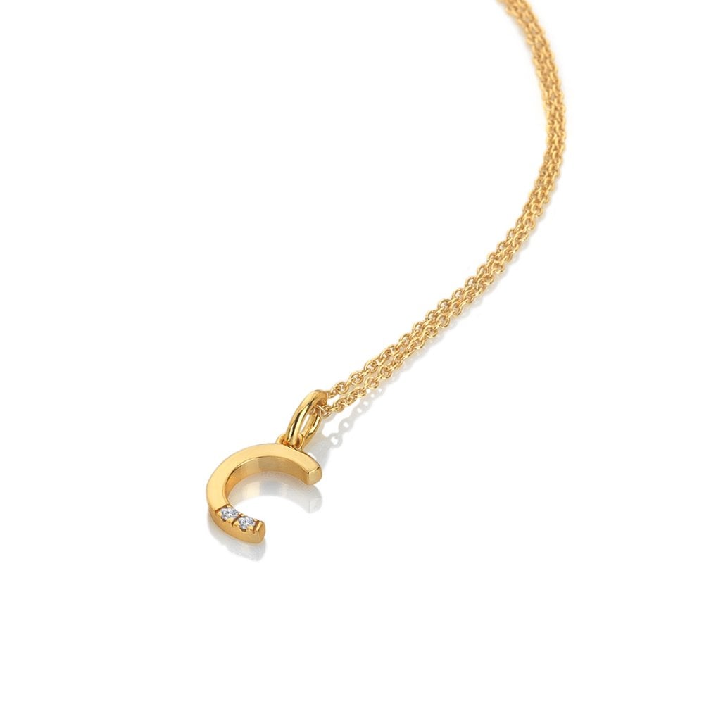 Hot Diamonds Gold Letter A Pendant Necklace - MococoHot DiamondsDP9415055069052502Necklaces