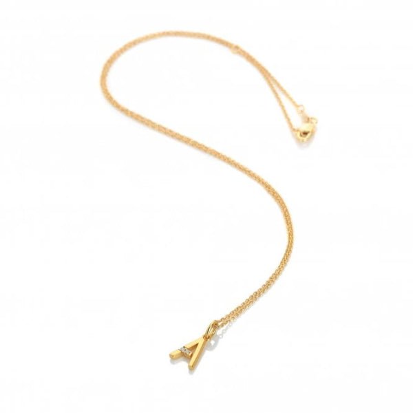 Hot Diamonds Gold Letter A Pendant Necklace - MococoHot DiamondsDP9395055069052489Necklaces