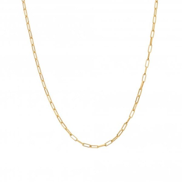 Hot Diamonds Gold Silver Embrace Small Paperclip Chain - 40 - 45 cm - MococoHot DiamondsCH1205055069049649Necklaces