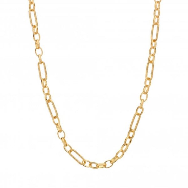 Hot Diamonds Gold Silver Embrace Statement Chain - 45 cm - MococoHot DiamondsCH1195055069049632Necklaces