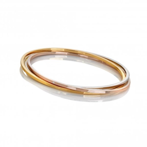Hot Diamonds Gold Silver Trio Bangle Bracelet - Tri - colour - MococoHot DiamondsDC2195055069057422Bracelets