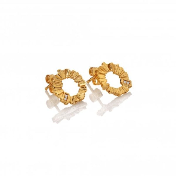 Hot Diamonds Gold Silver X GE Believe Stud Earrings - MococoHot DiamondsDE8375055069057347Earrings