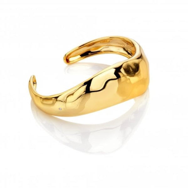 Hot Diamonds Gold Silver X TG Organic Wave Cuff - YGP - MococoHot DiamondsDC2065055069055497Bracelets