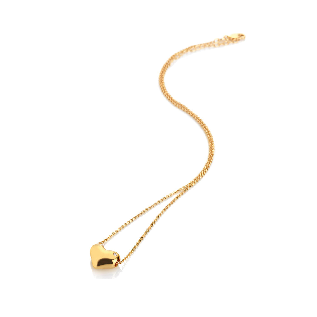 Hot Diamonds Gold Small Desire Heart Pendant Necklace - MococoHot DiamondsDP9675055069052762Necklaces