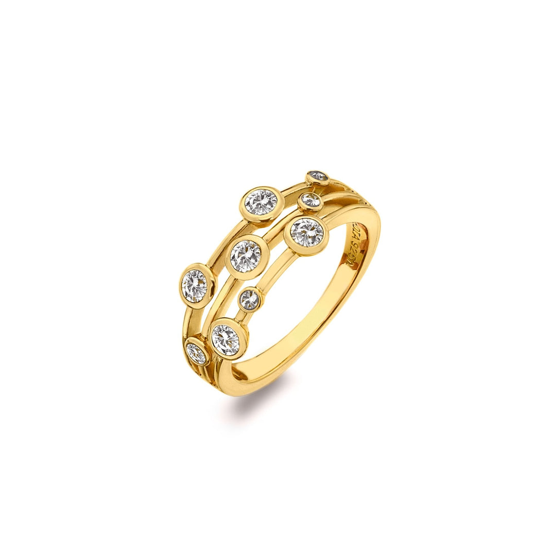 Hot Diamonds Gold Tender Statement Ring - MococoHot DiamondsDR273/LRings