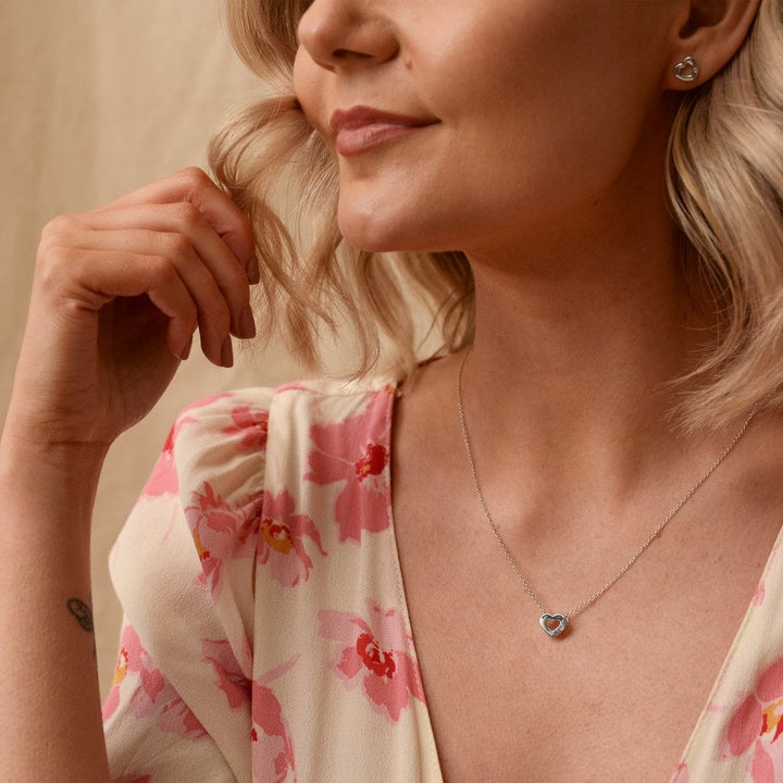 Hot Diamonds Silver Amulets Heart Pendant Necklace - MococoHot DiamondsDP7475055069041216Necklaces