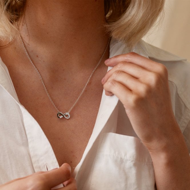 Hot Diamonds Silver Amulets Infinity Necklace - MococoHot DiamondsDP893Necklaces
