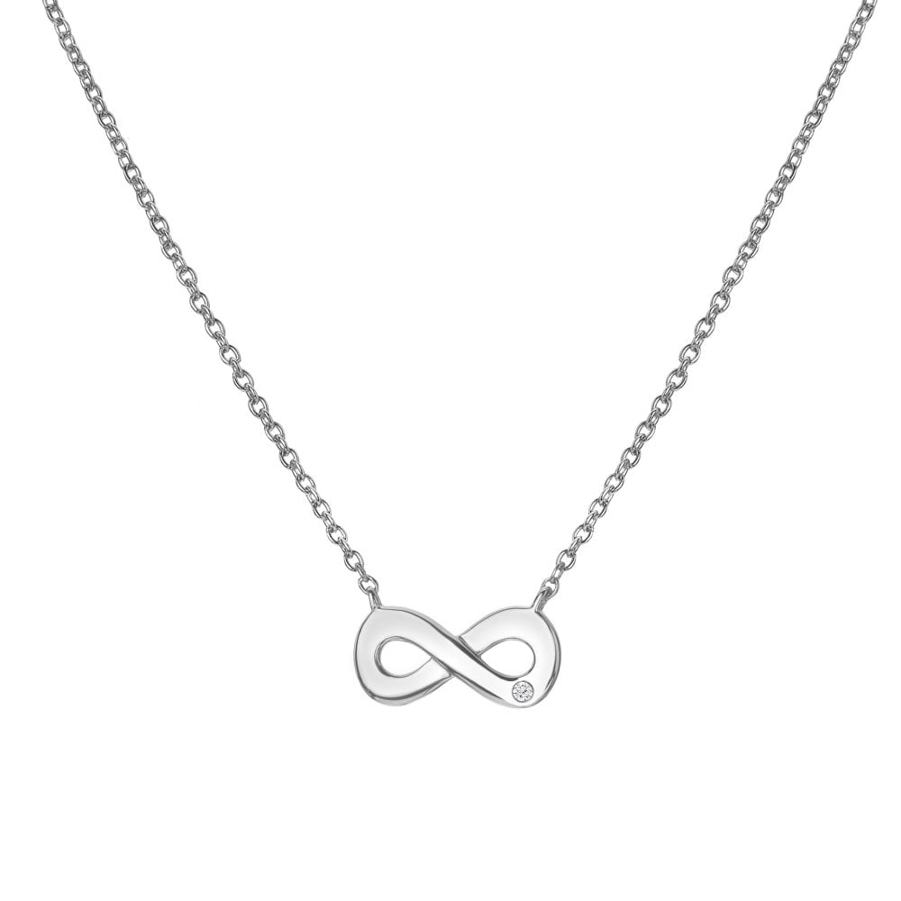 Hot Diamonds Silver Amulets Infinity Necklace - MococoHot DiamondsDP893Necklaces