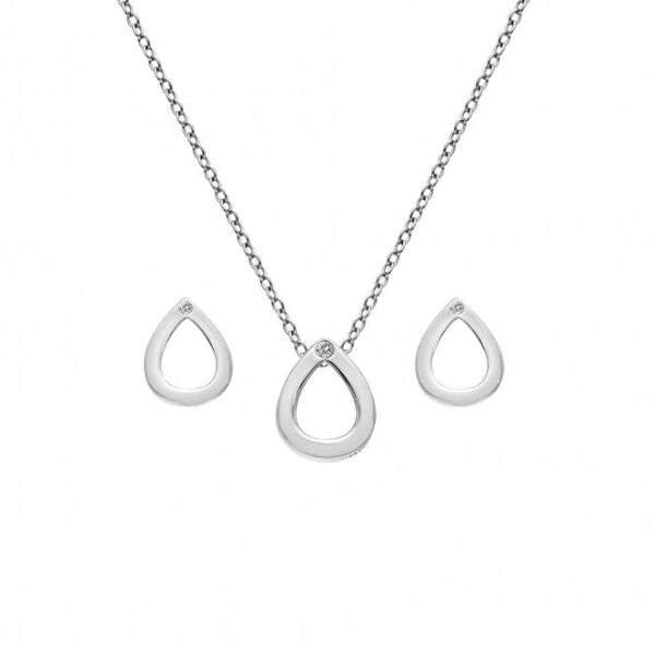 Hot Diamonds Silver Amulets Teardrop Pendant - MococoHot DiamondsSS1355055069041230Jewellery Sets