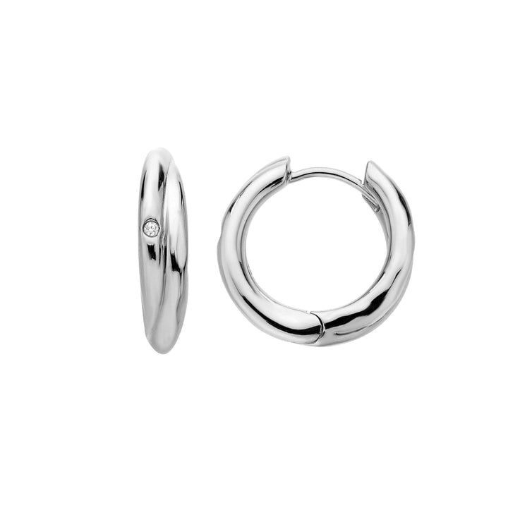 Hot Diamonds Silver Aura Hoop Earrings - MococoHot DiamondsDE823Earrings
