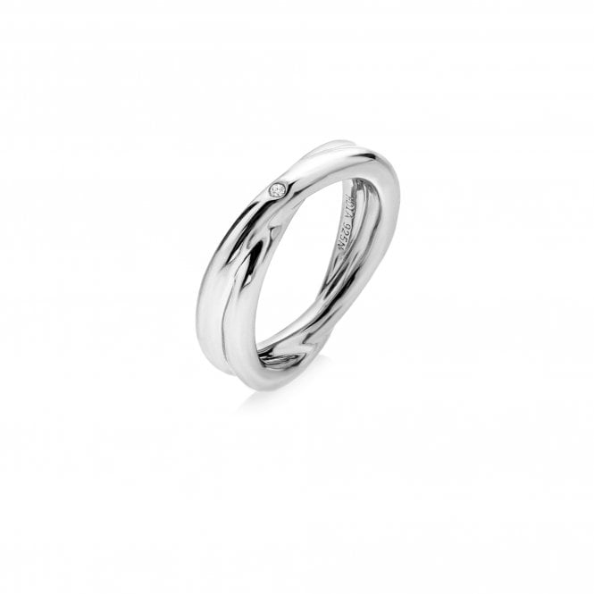 Hot Diamonds Silver Aura Silver Twist Ring - MococoHot DiamondsDR291/M