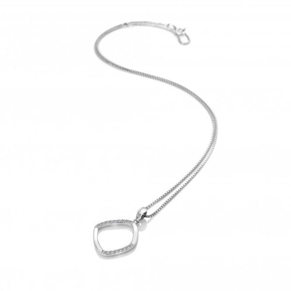 Hot Diamonds Silver Behold White Topaz Pendant - Large - MococoHot DiamondsDP7815055069043586Necklaces