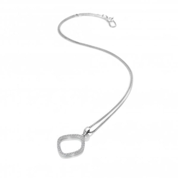 Hot Diamonds Silver Behold White Topaz Pendant - MococoHot DiamondsDP7825055069043593Necklaces