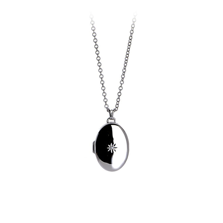 Hot Diamonds Silver Confident Oval Locket Necklace - MococoHot DiamondsDP143Necklaces