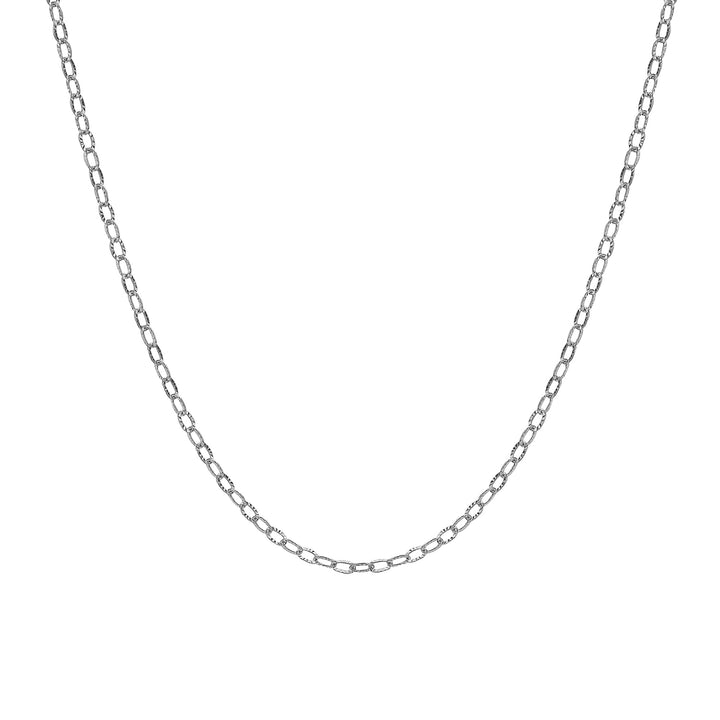 Hot Diamonds Silver Diamond Cut Oval Chain - MococoHot DiamondsCH126Necklaces