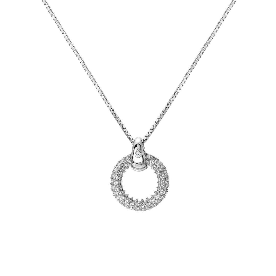 Hot Diamonds Silver Forever White Topaz Pendant Necklace - MococoHot DiamondsDP9015055069048154Necklaces