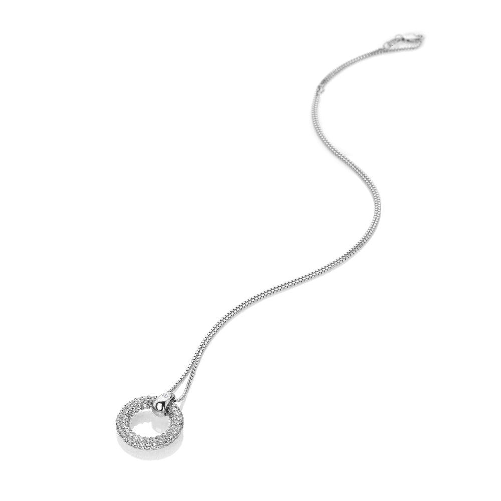Hot Diamonds Silver Forever White Topaz Pendant Necklace - MococoHot DiamondsDP9015055069048154Necklaces