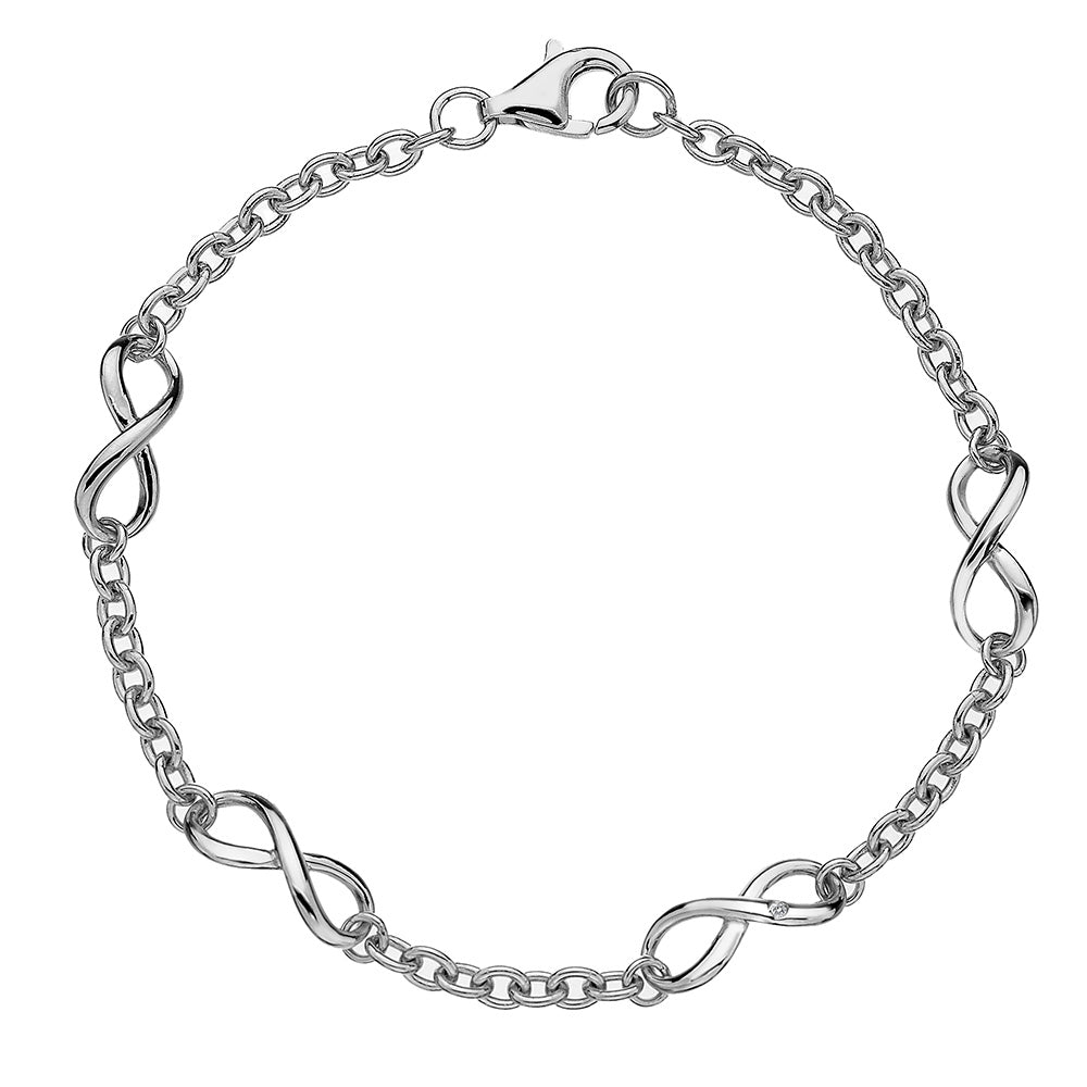 Hot Diamonds Silver Fresh Infinity Bracelet - MococoHot DiamondsDL2935055069012551Bracelets