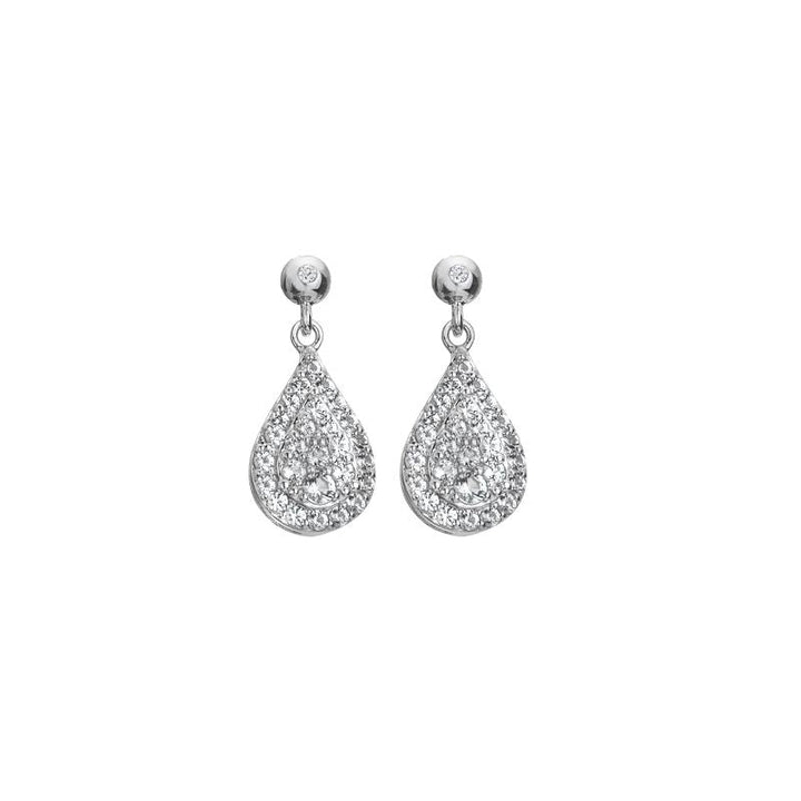 Hot Diamonds Silver Glimmer Teardrop Dangle Earrings - MococoHot DiamondsDE735Earrings