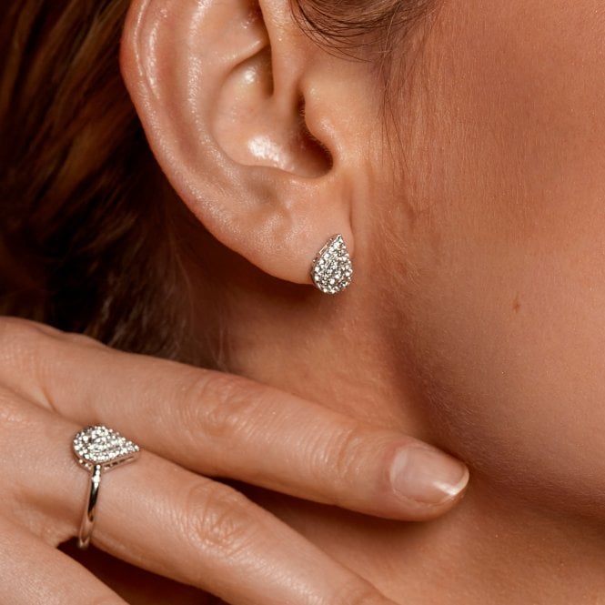 Hot Diamonds Silver Glimmer Teardrop Stud Earrings - MococoHot DiamondsDE736Earrings