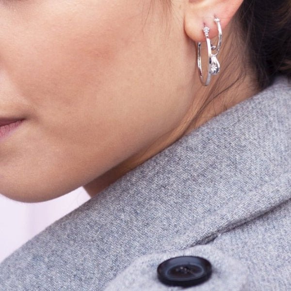 Hot Diamonds Silver Hoop Earrings - MococoHot DiamondsDE6255055069042527Earrings