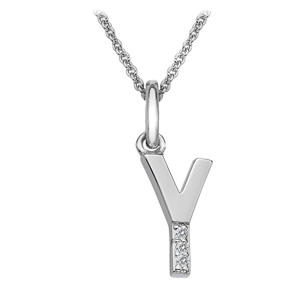 Hot Diamonds Silver Initials A - Z Necklaces - MococoHot DiamondsDP425/WEBNecklaces