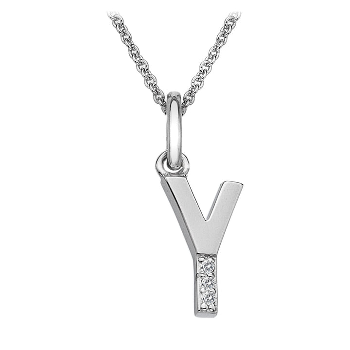 Hot Diamonds Silver Initials A - Z Necklaces - MococoHot DiamondsDP425/WEBNecklaces