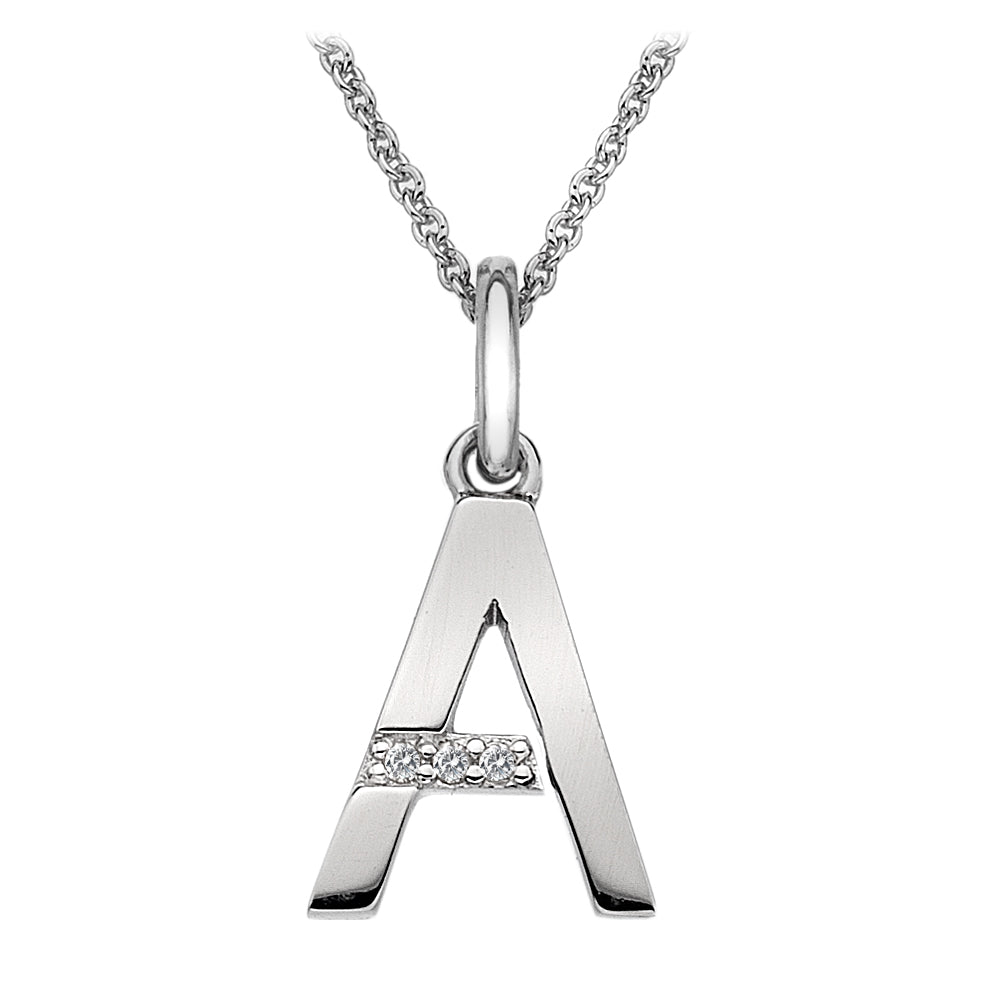 Hot Diamonds Silver Initials A - Z Necklaces - MococoHot DiamondsDP401/WEBNecklaces