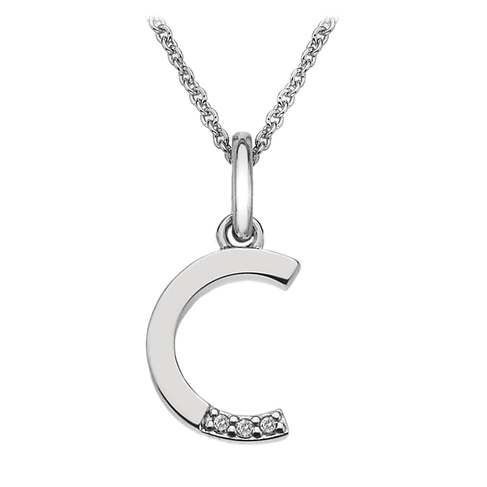 Hot Diamonds Silver Initials A - Z Necklaces - MococoHot DiamondsDP403/WEBNecklaces