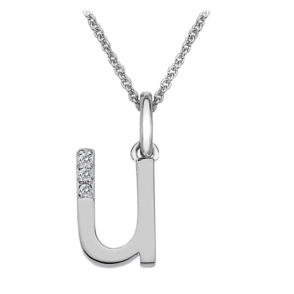 Hot Diamonds Silver Initials A - Z Necklaces - MococoHot DiamondsDP421/WEBNecklaces