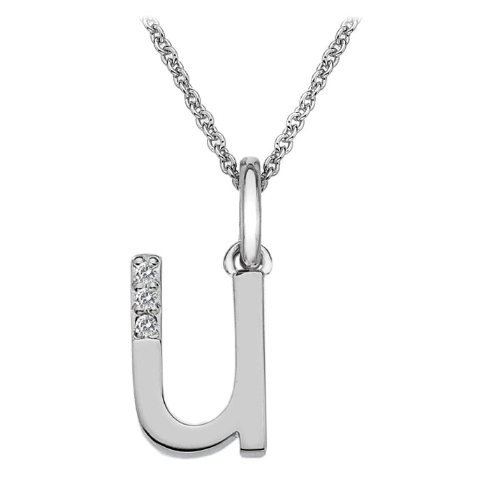 Hot Diamonds Silver Initials A - Z Necklaces - MococoHot DiamondsDP421/WEBNecklaces