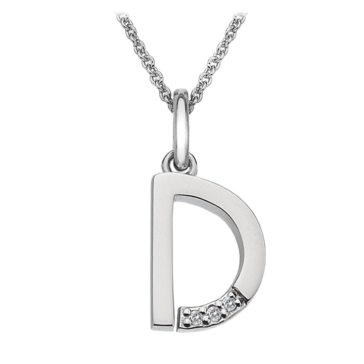 Hot Diamonds Silver Initials A - Z Necklaces - MococoHot DiamondsDP404/WEBNecklaces