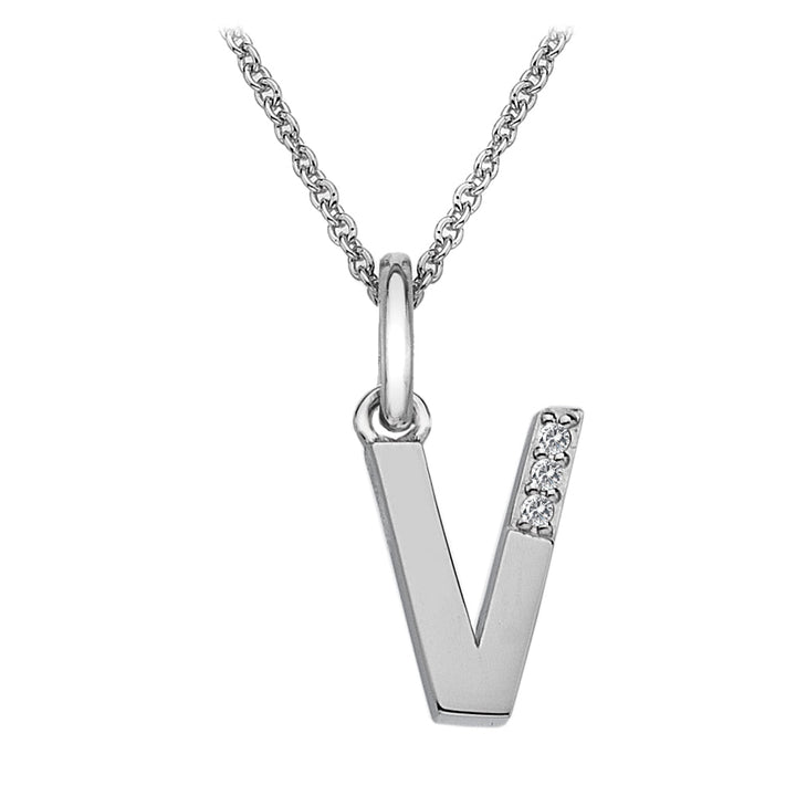 Hot Diamonds Silver Initials A - Z Necklaces - MococoHot DiamondsDP422/WEBNecklaces