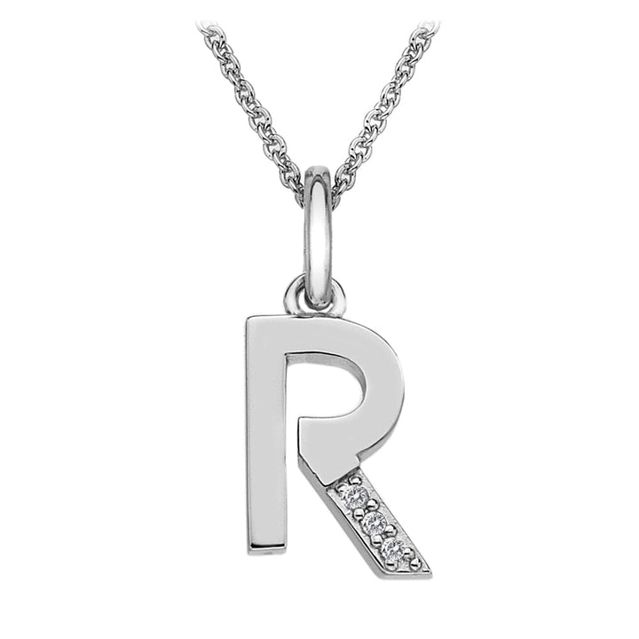 Hot Diamonds Silver Initials A - Z Necklaces - MococoHot DiamondsDP418/WEBNecklaces