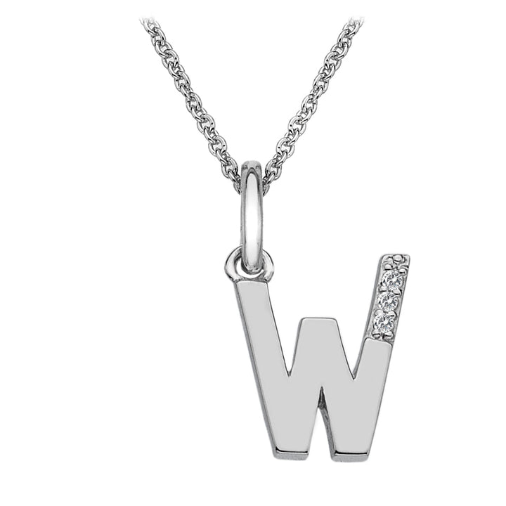 Hot Diamonds Silver Initials A - Z Necklaces - MococoHot DiamondsDP423/WEBNecklaces