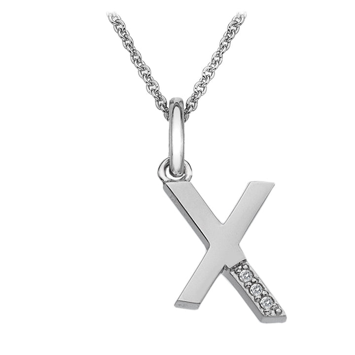 Hot Diamonds Silver Initials A - Z Necklaces - MococoHot DiamondsDP424/WEBNecklaces