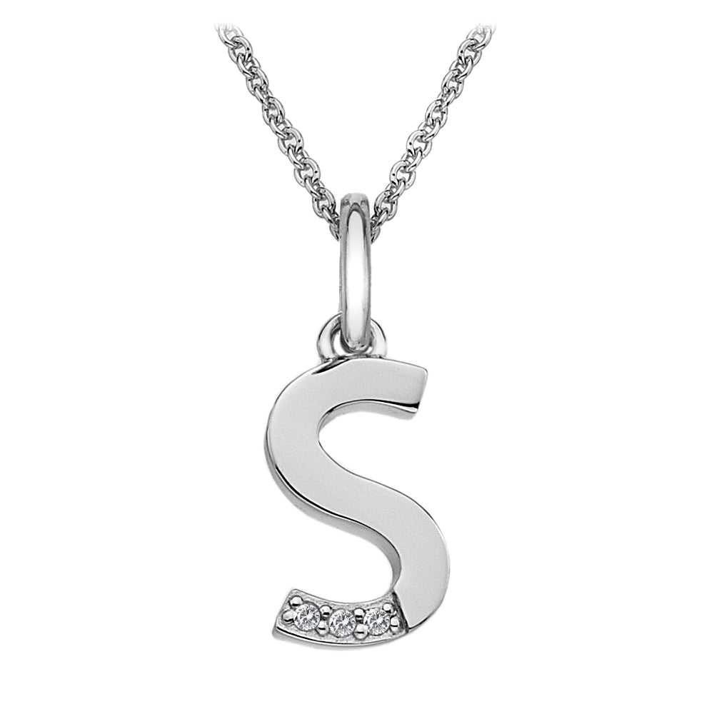 Hot Diamonds Silver Initials A - Z Necklaces - MococoHot DiamondsDP419/WEBNecklaces
