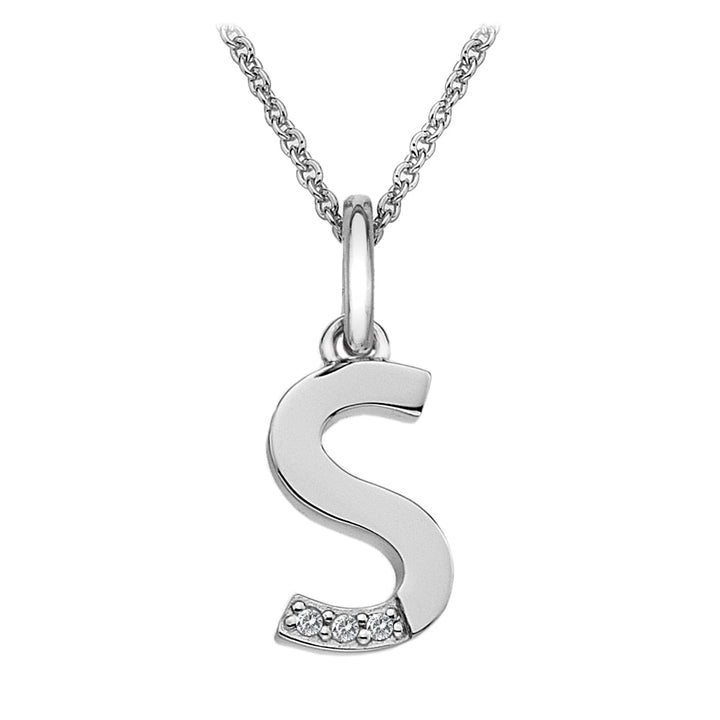 Hot Diamonds Silver Initials A - Z Necklaces - MococoHot DiamondsDP419/WEBNecklaces