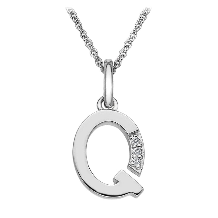 Hot Diamonds Silver Initials A - Z Necklaces - MococoHot DiamondsDP417/WEBNecklaces